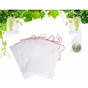 MCBOSON Pack of 100 Anti-Insect Net Bags, Nylon Garden Protection Netting, Reusable Fruit and Plant Protection Bag, Anti-Bird Grape Pouch with Drawstring 15 MCBOSON Pack of 100 Anti-Insect Net Bags, Nylon Garden Protection Netting, Reusable Fruit and Plant Protection Bag, Anti-Bird Grape Pouch with Drawstring 15