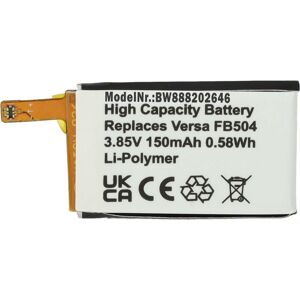vhbw Fitbit Versa Smartwatch Battery - 150mAh Li-Polymer vhbw Fitbit Versa Smartwatch Battery - 150mAh Li-Polymer