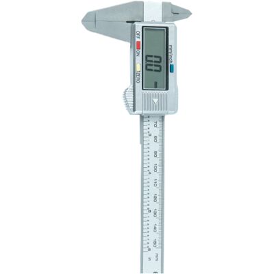 STUNACY Plastic Electronic Caliper Lcd Screen Digital Caliper For Inner And Outer Diameter Measurement Silver Shell STUNACY Plastic Electronic Caliper Lcd Screen Digital Caliper For Inner And Outer Diameter Measurement Silver Shell