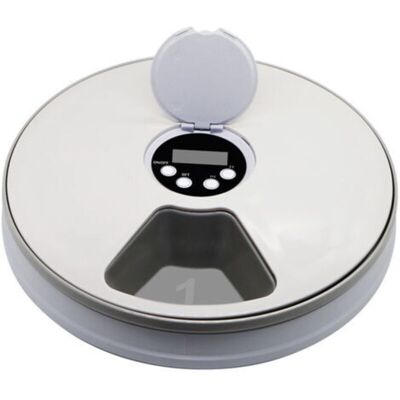 FNINIJEDE Mangeoire Automatique Pour Animaux De Compagnie Pour Chats, Chiens, Lapins Et Petits Animaux, 6 Plateaux Repas, Nourriture Sèche Et Humide Avec Écran Lcd, Minuterie Numérique Programmable, Contrôle De FNINIJEDE Mangeoire Automatique Pour Animaux De Compagnie Pour Chats, Chiens, Lapins Et Petits Animaux, 6 Plateaux Repas, Nourriture Sèche Et Humide Avec Écran Lcd, Minuterie Numérique Programmable, Contrôle De