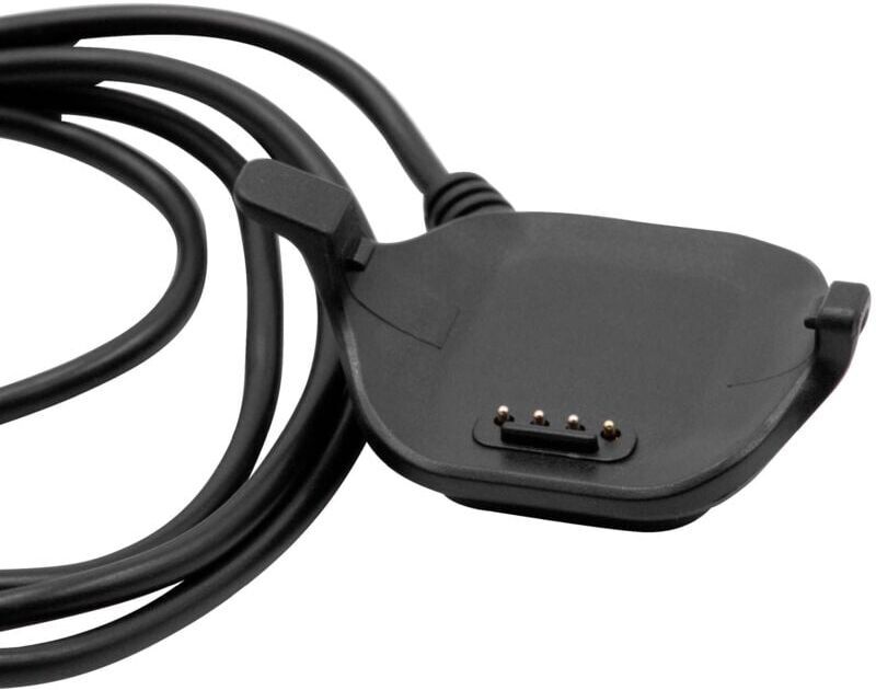 Vhbw - Charger Cable compatible with Garmin Forerunner 25 (small) Smartwatch Fitnesstracker - Charging Dock, Black, 96 cm