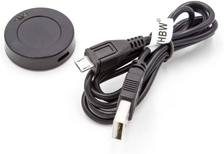Vhbw - usb Charging Station compatible with Huawei Hauwei Watch Classic, Watch Smartwatch - Charging Cradle with Charging Cable, 100 cm Black