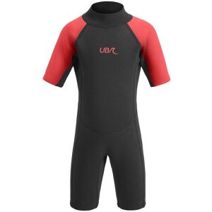 UB Kids Sharptooth Shorty Wetsuit Black/Red 5-6 Years - Black/Red