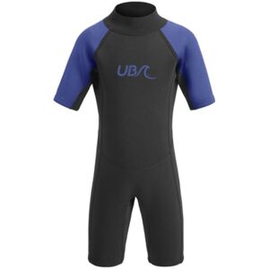 UB - Kids Sharptooth Shorty Wetsuit Black/Blue 5-6 Years - Black/Blue