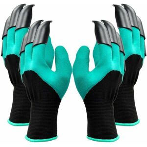 Hoopzi - 2 pair garden gloves, both hand claws Gardening gloves, quick and easy to dig and plant, size safe for women and men gloves