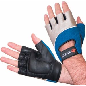 Impacto Protective Products Inc - 400-00 Half Finge Wok Glove - l - Grey Black Blue