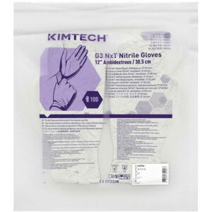 Kimtech - Pue G3 nxt Disposable Gloves, White, Nitile, Powde Fee, Textued Fingetip - Natural