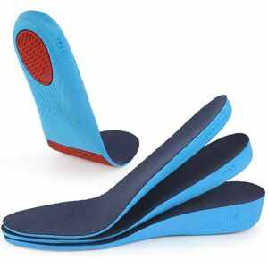 Alwaysh - Increase elastic elastic shock absorbing insole Increase sports shoe or comfortable breathable replacement insoles -2.3cm-S -25.3cm