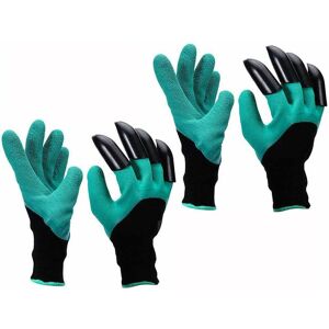 Mumu - Pairs Gardening Gloves, Anti-Thorn Work Gloves for Digging and Planting Rose Cacti in Nurseries, Gardening Gloves with Claws (Straight Claw)