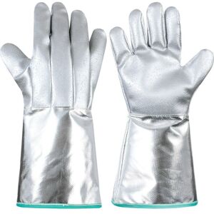 7576 Foundy Heatbeate Silve Kevla Gloves - One Size - Silver - Polyco