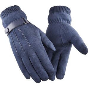 DENUOTOP Protective Gloves Winter Warm Touch Screen Gloves for Men Women Thermal Suede Fleece Lining Anti-Slip Winter Mittens for Outdoor Sports Driving