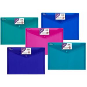 Polyfile id Wallet File Polypropylene A4 Electra Assorted Colour - Assorted - Snopake