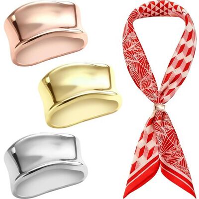 OEM Set Of 3 Silk Scarf Rings For Women, Alloy Clips With Gold, Silver And Rose Gold Finish, Fashion Accessories For Silk Scarves, Elegant Fastening Buckle For Scarves OEM Set Of 3 Silk Scarf Rings For Women, Alloy Clips With Gold, Silver And Rose Gold Finish, Fashion Accessories For Silk Scarves, Elegant Fastening Buckle For Scarves