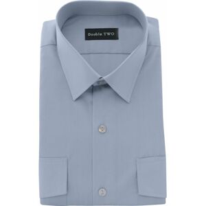 Double Two - Men's 16.5in Long Sleeve Blue Pilot Shit - Blue