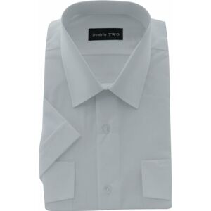 Double Two Men's 15.5in Shot Sleeve White Pilot Shit - White