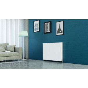 Kompact Type 22 Double Panel Double Convector Radiator 750mm h x 1200mm w White - White - Kartell