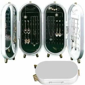 ROSE Jewelery Box, Jewelery Case, Jewelery Organizer with Mirror, Jewelery Chest Portable Travel Box, Jewelery Display, for Bracelets, Earrings, Rings,