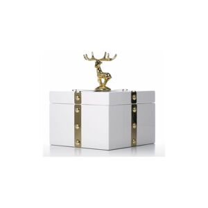 Orchidée - Orchid-Place Jewelry Box (Gold - Deer Large Size) White Wooden Storage Box Ring Necklace Storage Box Birthday Gifts For Women Black