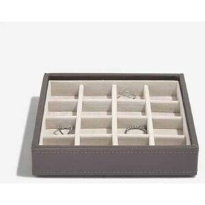 A Place For Everything - Stackers 'Criss-Cross' Charm Jewellery Storage Box - Mink