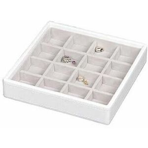 A Place For Everything - Stackers 'Criss-Cross' Charm Jewellery Storage Box - White