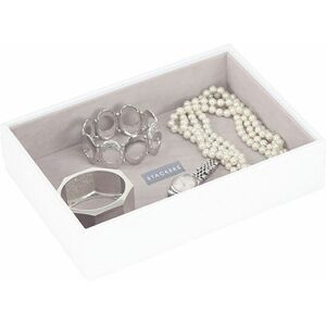 A PLACE FOR EVERYTHING Stackers Deep Open Jewellery Storage Box - White