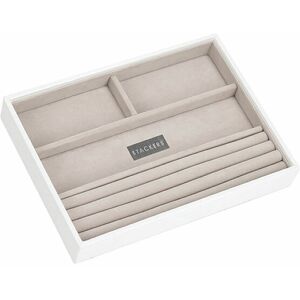 A PLACE FOR EVERYTHING Stackers Ring and Bracelet Jewellery Storage Box - White