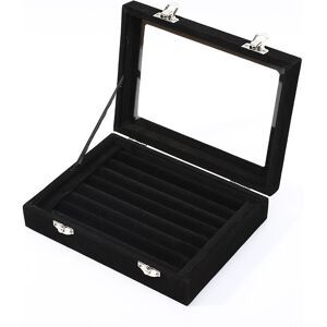 Rhafayre - Jewelry Box with 3 Drawers, Women's Jewelry Box Velvet Lining, Jewelry Organizer, Acrylic Storage Boxes for Rings, Earrings, Necklaces,