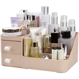 Linghhang - Makeup Organizer, Cosmetic Organizer with 2 Drawers, Jewelry Box and Cosmetic Holder Storage for Bathroom and Bedroom