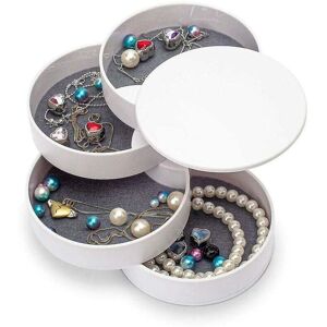YMYNY Mumu Small White Jewelry Organizer Earring Holder for Women