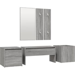 BERKFIELD HOME Mayfair Hallway Furniture Set Grey Sonoma Engineered Wood