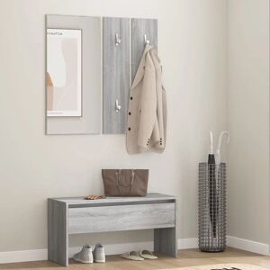 BERKFIELD HOME Royalton Hallway Furniture Set Grey Sonoma Engineered Wood