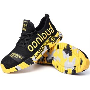 ANPVIZ Safety shoes for men, steel toe sneakers, lightweight work shoes, women, breathable industrial sneakers, breathable mesh sneakers, yellow 44 ANPVIZ Safety shoes for men, steel toe sneakers, lightweight work shoes, women, breathable industrial sneakers, breathable mesh sneakers, yellow 44