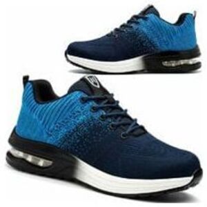 SNQ Lightweight, breathable, and comfortable safety shoes for men and women, with steel toe cap, size 38, blue - RAPANDA SNQ Lightweight, breathable, and comfortable safety shoes for men and women, with steel toe cap, size 38, blue - RAPANDA