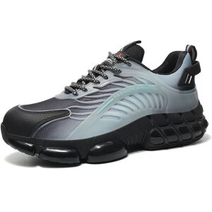 SWEEVT Safety Trainers Men Women Steel Toe Cap Trainers Safety Shoes with Air Cushion Comfortable Work Trainers,Black gray,37 SWEEVT Safety Trainers Men Women Steel Toe Cap Trainers Safety Shoes with Air Cushion Comfortable Work Trainers,Black gray,37