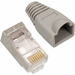 Loops - 100x RJ45 CAT5e Cable Crimp Connectors ftp stp Shielded Network Ethernet Plugs