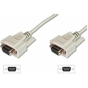 Assmann Electronic - D-Sub9 f/f 3.0m 3m vga (D-Sub) vga (D-Sub) Beige vga cable