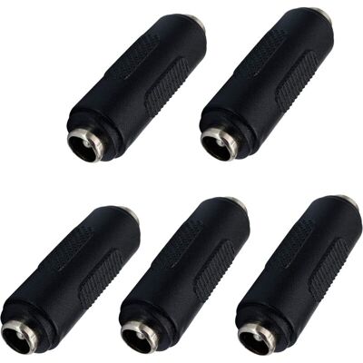 OEM Dc 5.5 Mm X 2.1 Mm Power Adapter, Barrel Power Dc 2.1 Mm X 5.5 Mm Female To Female Connector Coupler For Cctv Camera, Led Light, Router (5 Pack/female) OEM Dc 5.5 Mm X 2.1 Mm Power Adapter, Barrel Power Dc 2.1 Mm X 5.5 Mm Female To Female Connector Coupler For Cctv Camera, Led Light, Router (5 Pack/female)