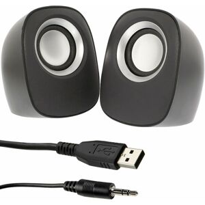 LOOPS Quality Black 2.0 pc Laptop Stereo Surround Speaker System Active Media Tablet