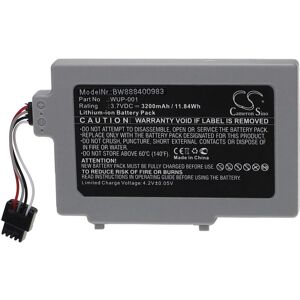 Battery Replacement for Nintendo WUP-001 for Games Console Controller (3200 mAh, 3.7 v, Li-ion) - Vhbw