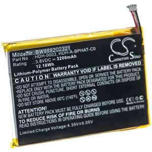 Battery suitable for Nintendo HDH-001, HDH-002 Games Console (3200mAh, 3.8V, Li-Polymer) - Vhbw