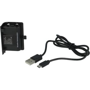 Vhbw - 2x Battery compatible with Microsoft Xbox One s Wireless Controller Games Console(1200mAh, NiMH) Black + Cover + usb Charging Cable Vhbw - 2x Battery compatible with Microsoft Xbox One s Wireless Controller Games Console(1200mAh, NiMH) Black + Cover + usb Charging Cable