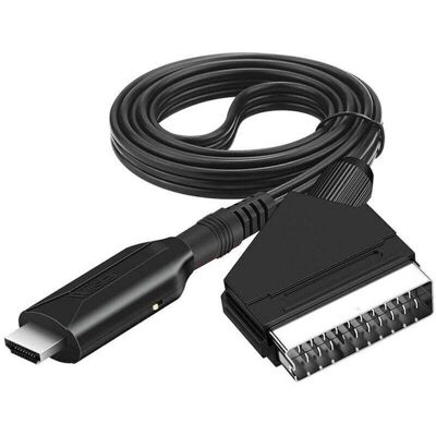 COOCHEER HDMI to SCART adapter, HDMI to SCART cable converter, all-in-one adapter, audio-video converter for DVD, Xbox 360, PS4 and Blu-ray COOCHEER HDMI to SCART adapter, HDMI to SCART cable converter, all-in-one adapter, audio-video converter for DVD, Xbox 360, PS4 and Blu-ray