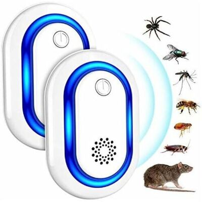 SIOKS 2pcs Ultrasonic Repellent, Ultrasonic Mouse Repellent, Rodent And Insect Repellent, Mosquito Repellent, Versatile Use For Rats, Ants, Cockroaches, And Other Pests, 100% Safe For Humans And Animals SIOKS 2pcs Ultrasonic Repellent, Ultrasonic Mouse Repellent, Rodent And Insect Repellent, Mosquito Repellent, Versatile Use For Rats, Ants, Cockroaches, And Other Pests, 100% Safe For Humans And Animals