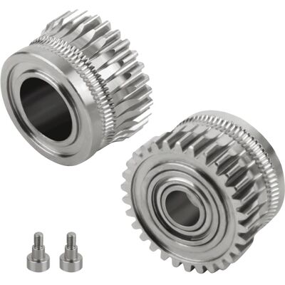 TINOR K1 Max Gears 2pcs Nickel-plated Alloy Extruder Gear Compatible With Creality K1/k1c/k1 Max/ender 3 V3 And Ender 3 V3 Plus 3d Printer TINOR K1 Max Gears 2pcs Nickel-plated Alloy Extruder Gear Compatible With Creality K1/k1c/k1 Max/ender 3 V3 And Ender 3 V3 Plus 3d Printer