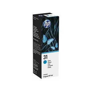 Hewlett Packard - hp 31 Cyan Standard Capacity Ink Bottle - 1VU26AE - Cyan