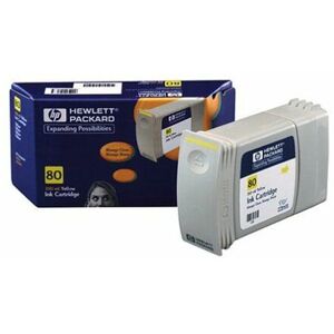 HEWLETT-PACKARD Hp 80 350-ml Yellow Ink Cartridge