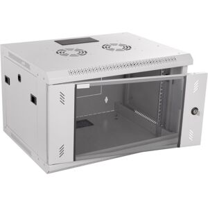 Rackmatic - Server rack cabinet 19 inch 6U 600x450x370mm wallmount white SOHORack by