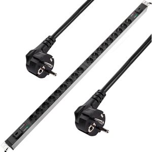 Pdu strip 18 way for server rack 19'' with switch and surge protected - Rackmatic
