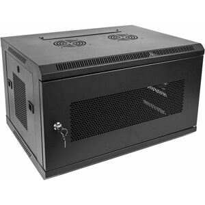 Rackmatic - Server rack cabinet 19 inch 6U 600x450x370mm wallmount SOHORack perforated