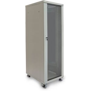 Server rack cabinet 19 inch 33U 600x800x1600mm floor standing white MobiRack by - Rackmatic